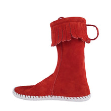 Load image into Gallery viewer, Taos Kids Fringe Moccasins 574 (Youth)