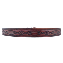 Load image into Gallery viewer, Rope Pattern Embossed Leather Belt 670