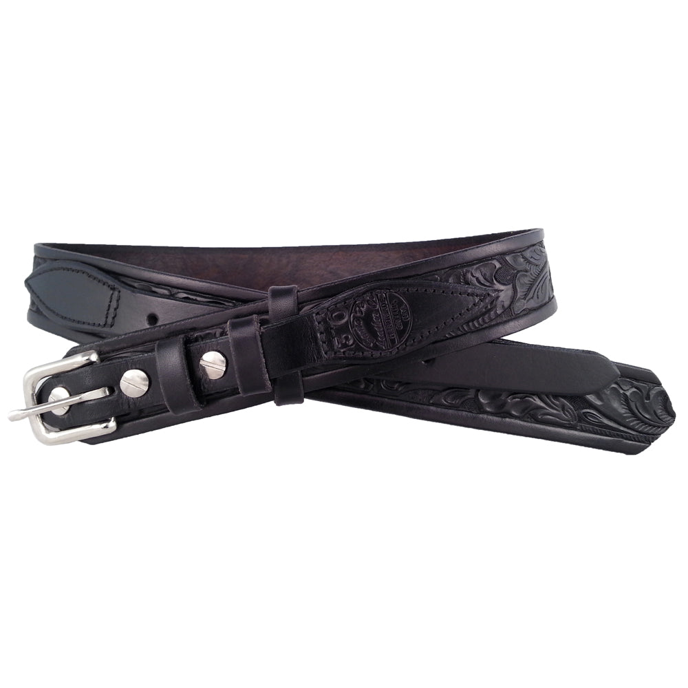 Leaf Pattern Leather Ranger Belt 655R – NativeLeather