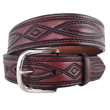 Load image into Gallery viewer, Rope Pattern Embossed Leather Belt 670