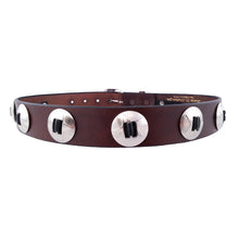 Load image into Gallery viewer, Star Concho Leather Belt 630