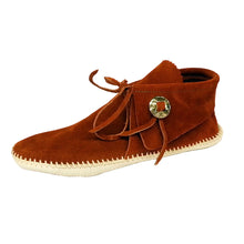 Load image into Gallery viewer, Men's Taos Leather Moccasins w/ Concho 2068M