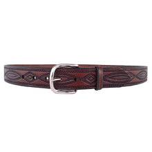 Load image into Gallery viewer, Rope Pattern Embossed Leather Belt 670