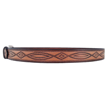 Load image into Gallery viewer, Rope Pattern Embossed Leather Belt 670