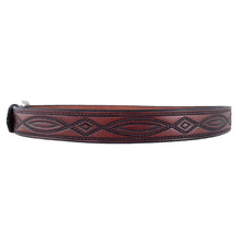Load image into Gallery viewer, Rope Pattern Embossed Leather Belt 670
