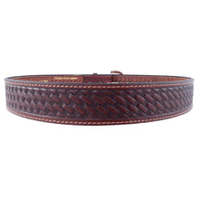 Load image into Gallery viewer, Basket Weave Embossed Leather Belt 727