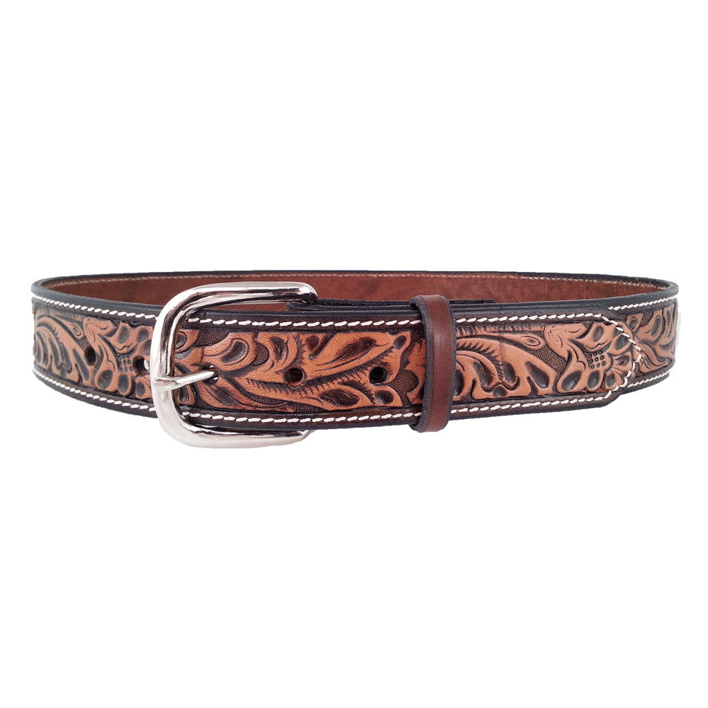 Modestone Western Embossed Braid Cintura Pelle 1'' Width 1/8 Thick 40 Tan Modestone Western Embossed Braid Cintura Pelle 1'' Width 1/8 Thick 40 Tan