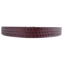 Load image into Gallery viewer, Basket Weave Embossed Leather Belt 627