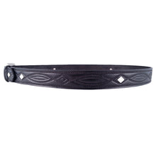 Load image into Gallery viewer, Rope Embossed Leather Concho Belt 670C
