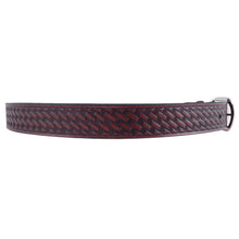 Load image into Gallery viewer, Basket Weave Embossed Leather Belt 627