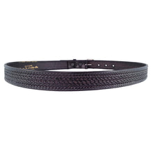 Load image into Gallery viewer, Basket Weave Embossed Leather Belt 525