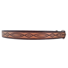 Load image into Gallery viewer, Rope Pattern Embossed Leather Belt 670