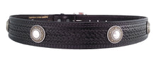 Load image into Gallery viewer, Basket Weave Embossed Concho Belt 625C
